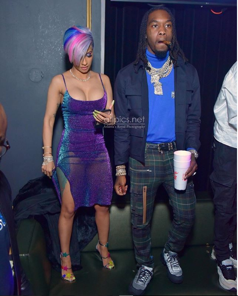 Cardi B and estranged husband Offset reunite at Super Bowl Party (Photos)