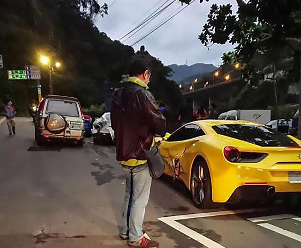 Delivery driver, 20, crashes into four Ferraris after ?falling asleep at wheel? landing him with ?520,000 bill (Photos)