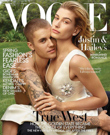 Justin Bieber and Hailey Baldwin cover Vogue magazine