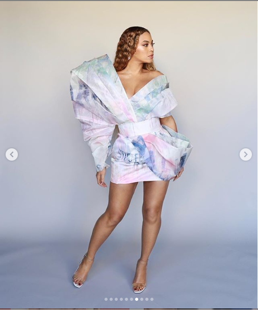 Beyonce shares more stunning photos of her outfit to the Roc Nation