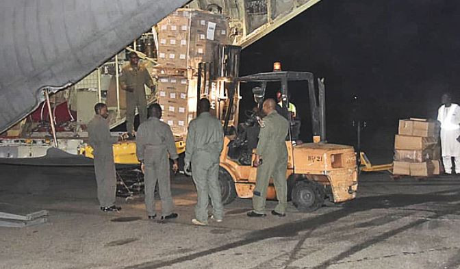 2019 Election:?Nigerian Air Force begins airlift of election?materials for INEC (Photos)