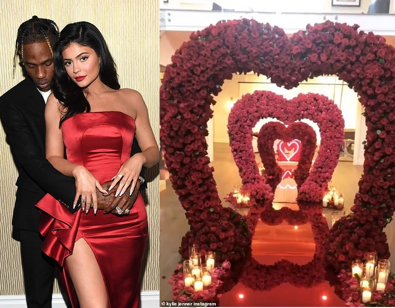 Travis Scott gives Kylie Jenner Valentine