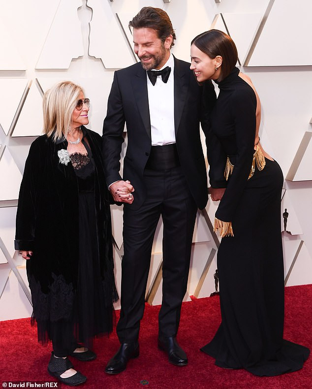 Bradley Cooper brings his supermodel girlfriend Irina Shayk and his mother Gloria Campano to the Oscars (Photos)
