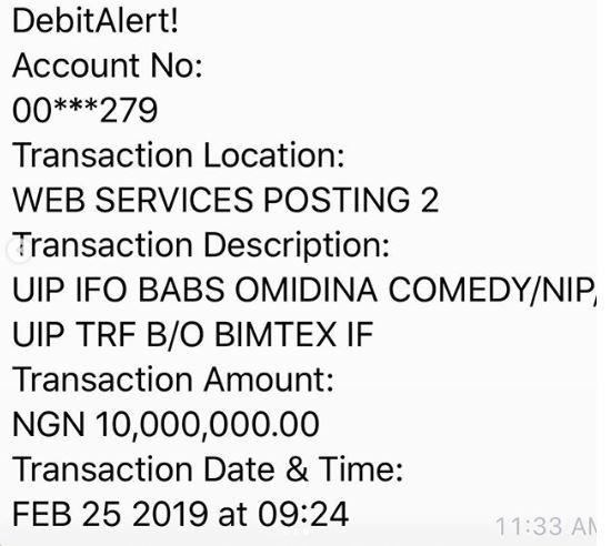 Reverend Mother Esther Abimbola Ajayi donates N10M to ailing Yoruba actor, Baba Suwe (Screenshot)
