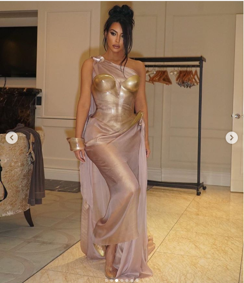 Kim Kardashian rocks stunning Thierry Mugler dresses to his Exhibit Opening Party in Montreal (Photos)