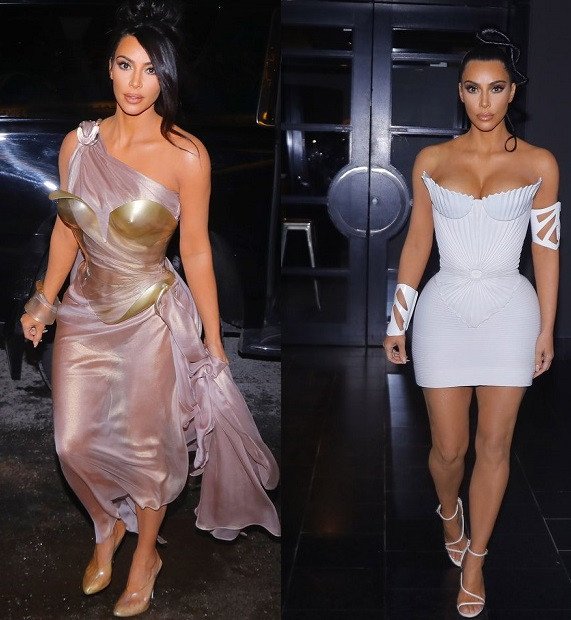 Kim Kardashian rocks stunning Thierry Mugler dresses to his Exhibit Opening Party in Montreal (Photos)