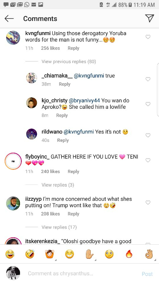 Singer, Teni gets criticized by Nigerians for insulting a foreigner in Yoruba language 