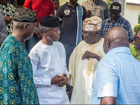 Photos:?VP Osinbajo holds consultations with Governor Akinwumi Ambode, Fashola, Sanwo-olu at Bola Tinubu