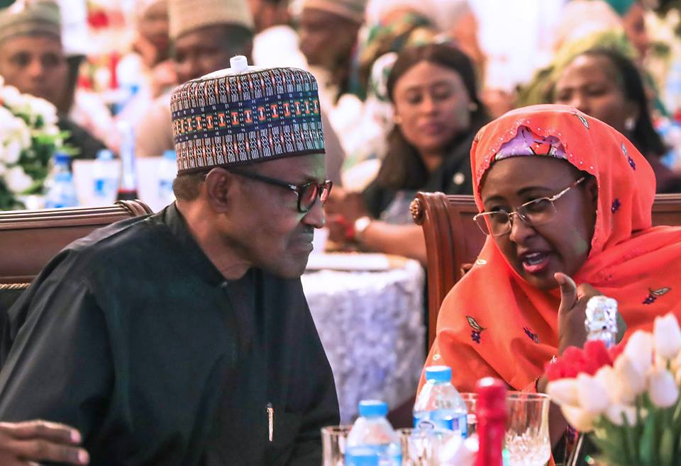 Photos: President Buhari, his wife, Aisha and children at the 2019 presidential election victory dinner