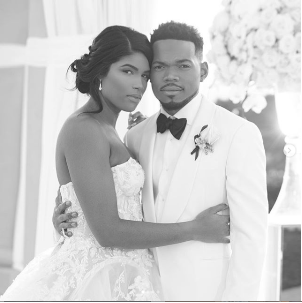 Chance The Rapper shares more photos from his romantic wedding to longtime girlfriend Kirsten Corley