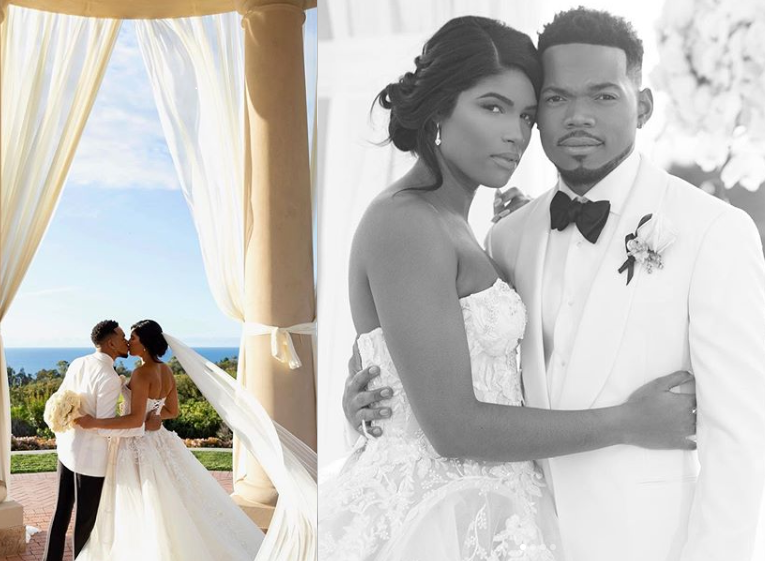 Chance The Rapper shares more photos from his romantic wedding to longtime girlfriend Kirsten Corley