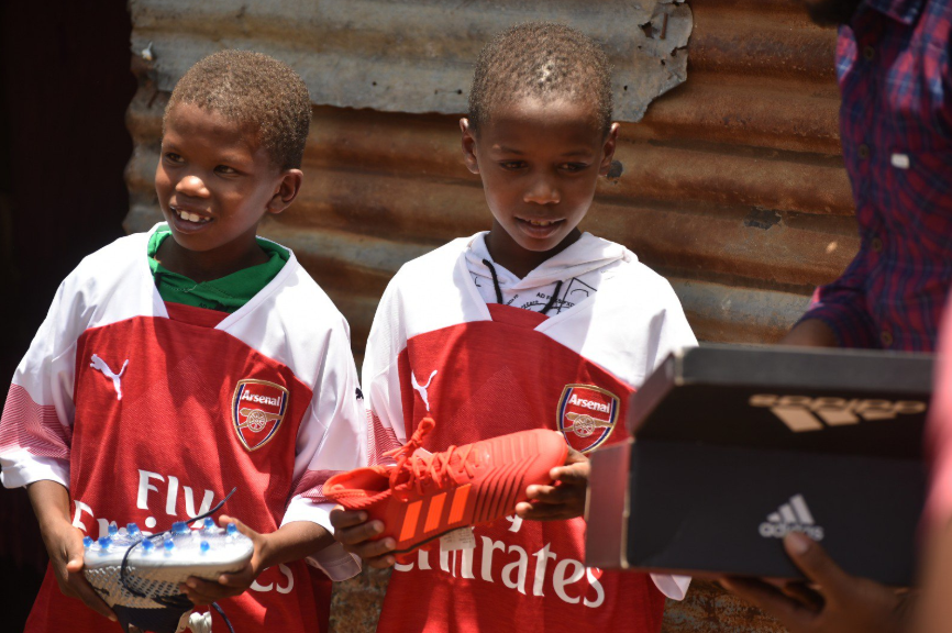 Mesut Ozil sends signed Arsenal jersey to Kenyan boy who was pictured with the footballer