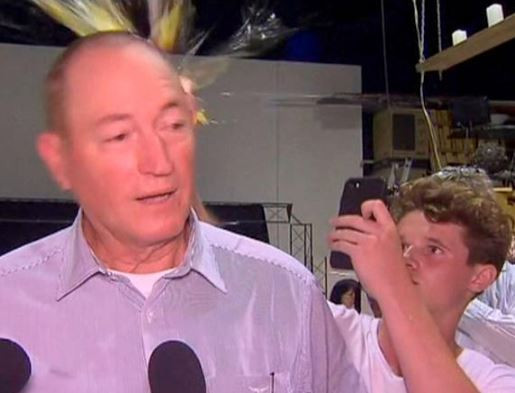Video:?Teenager gets punched in the face for breaking an egg on lawmaker