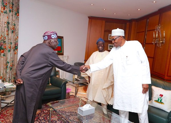 Photos: President Buhari receives Tinubu in Abuja