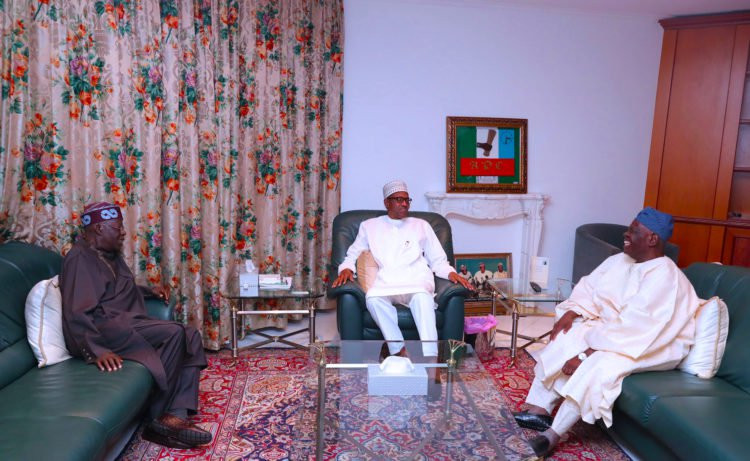 Photos: President Buhari receives Tinubu in Abuja