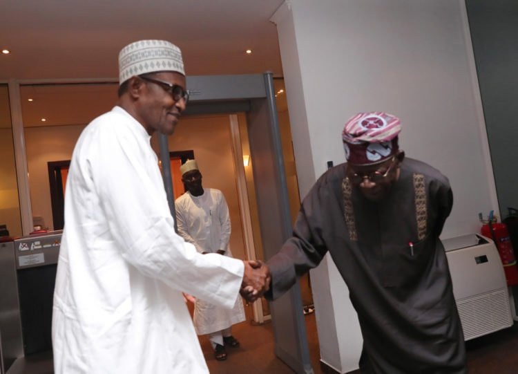 Photos: President Buhari receives Tinubu in Abuja