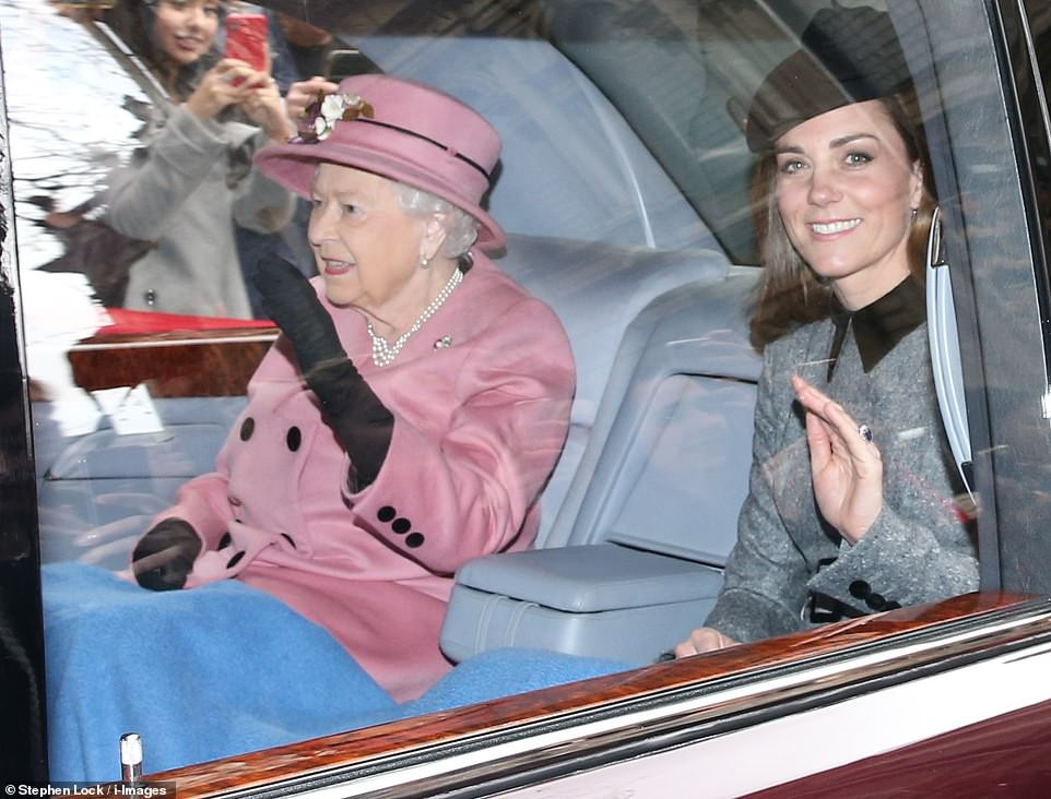 Kate Middleton joins The Queen for their first ever joint official engagement together