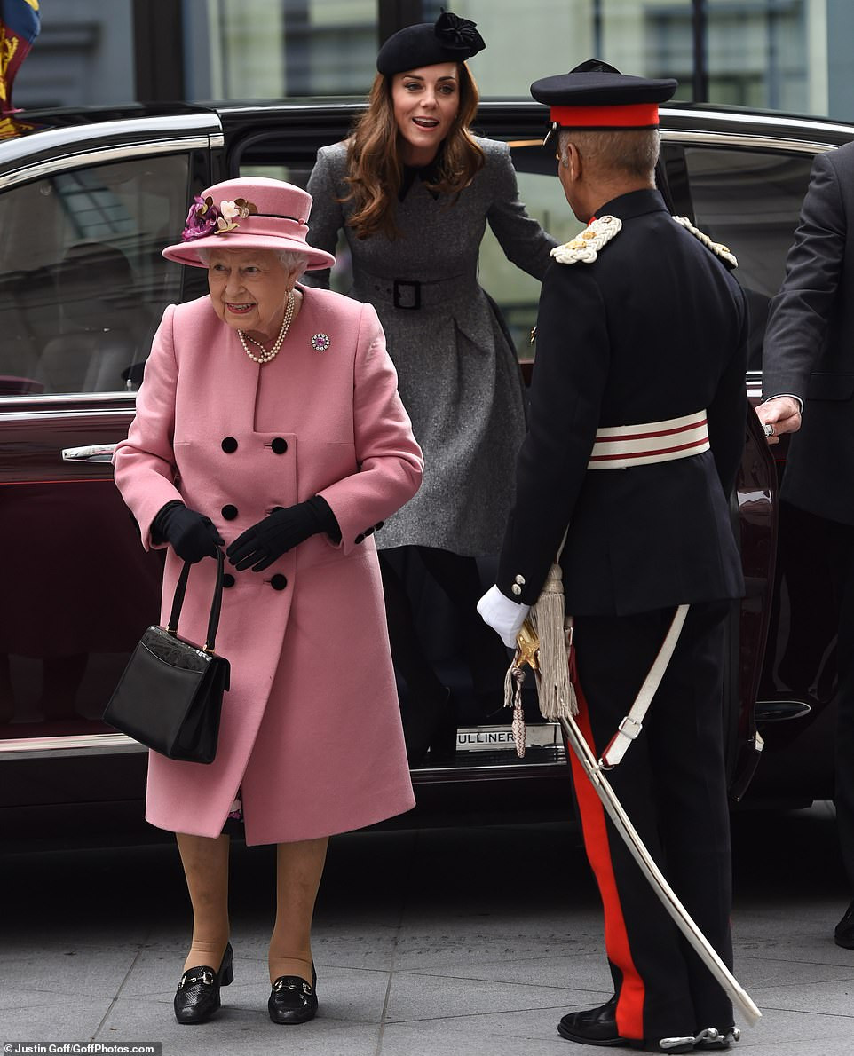 Kate Middleton joins The Queen for their first ever joint official engagement together