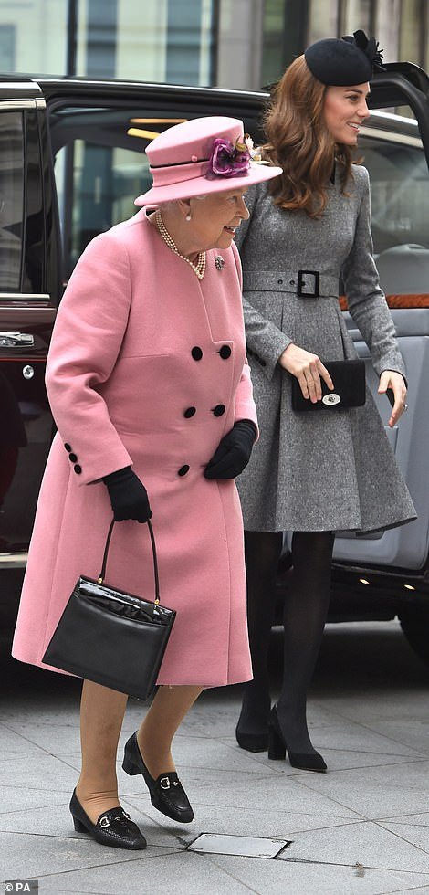 Kate Middleton joins The Queen for their first ever joint official engagement together