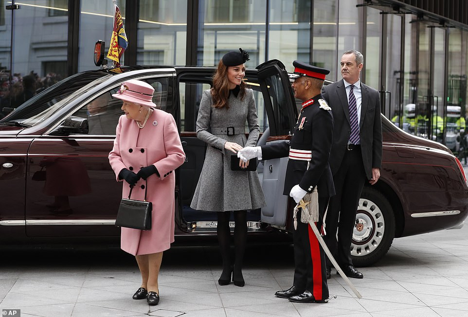 Kate Middleton joins The Queen for their first ever joint official engagement together