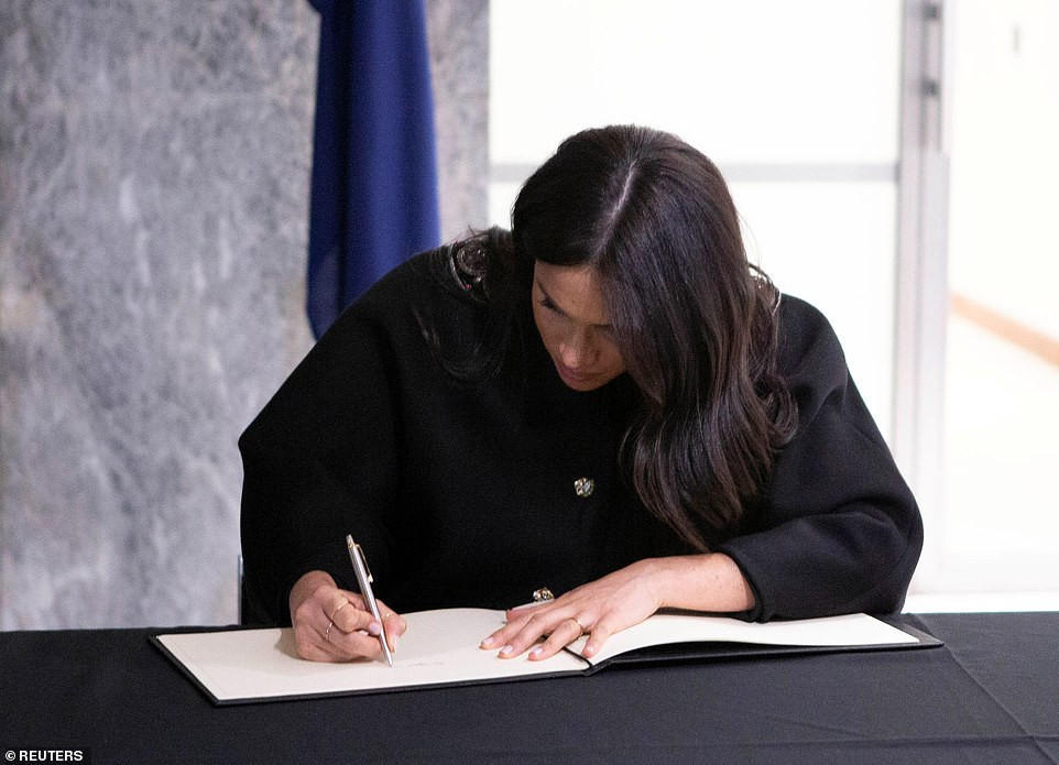 Prince Harry and Meghan Markle visit New Zealand House in London to sign condolence book following Christchurch massacre