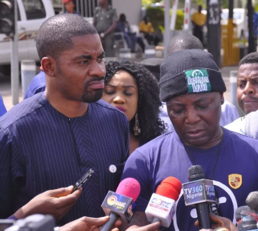 Deji Adeyanju and Charly Boy accuse each other of receiving money from politicians to run