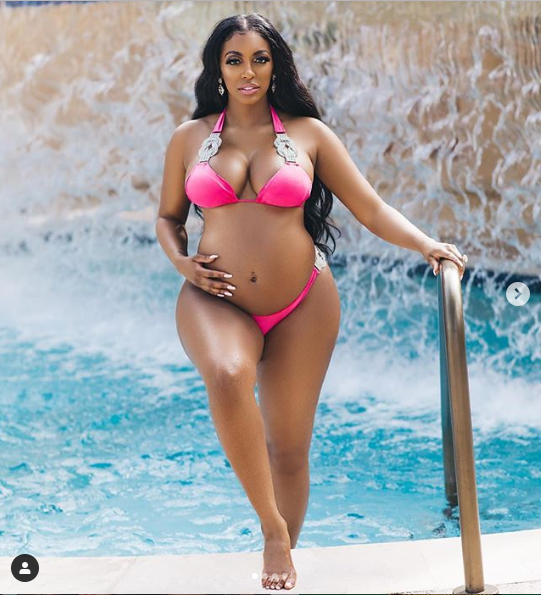 Mom-to-be Porsha Williams flaunts her baby bump in stunning bikini photos