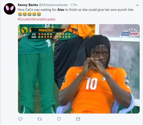 ?#BBNReunion: Twitter Nigeria reacts after Cee-C claimed that Alex and Tobi had sex in her hotel room in SA (Screenshots)