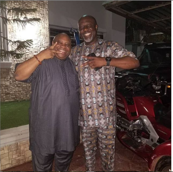 Senator Dino Meleye and Incoming Governor of?Osun State, Ademola Adeleke pictured together (Photos)