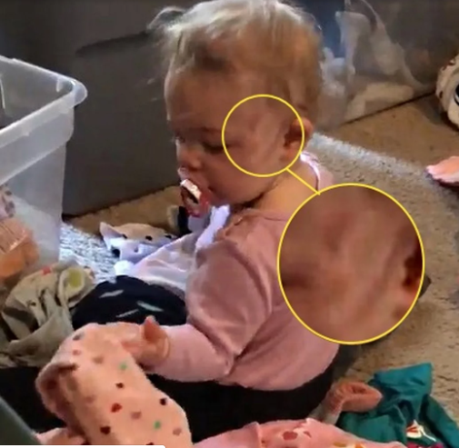 Michigan couple shocked to see a "ghost" on nanny cam after finding scratches on their baby
