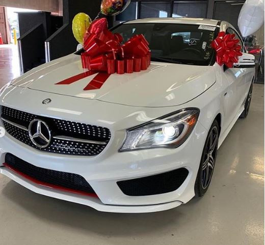 Photos: Bobrisky shows off his brand new 2016 Mercedez Benz?AMG