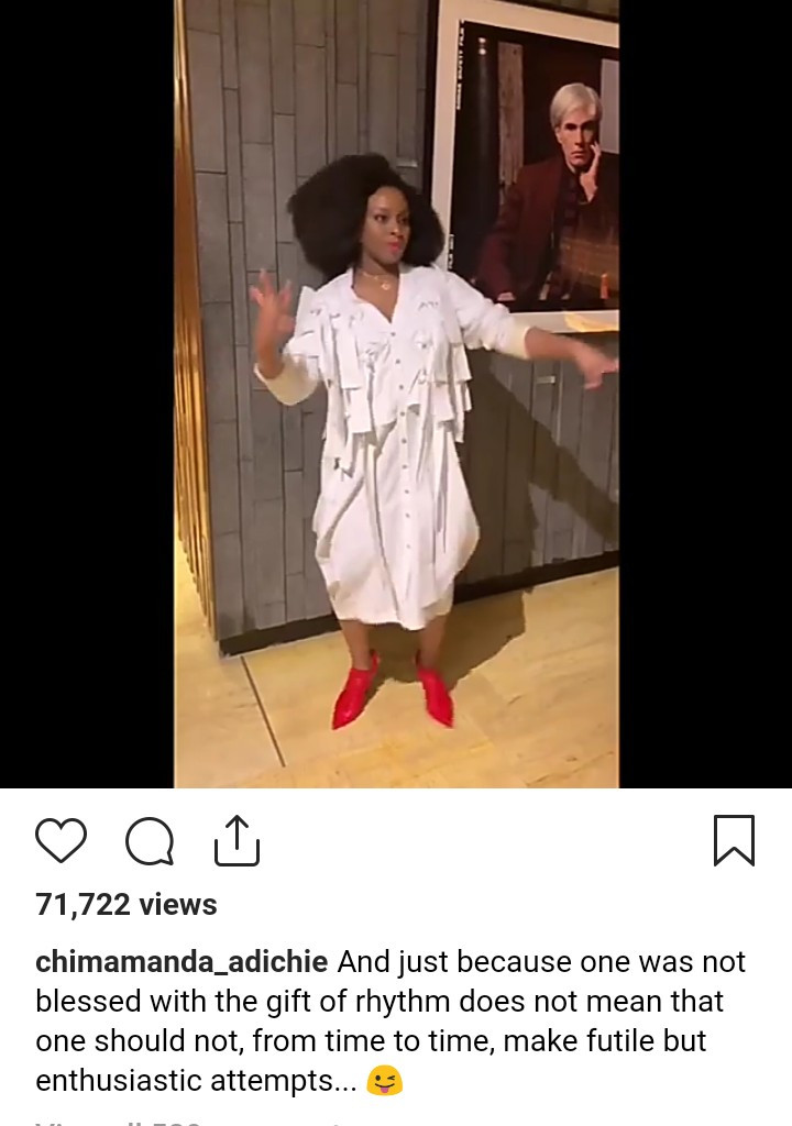 Watch Chimamanda Adichie dance in new video