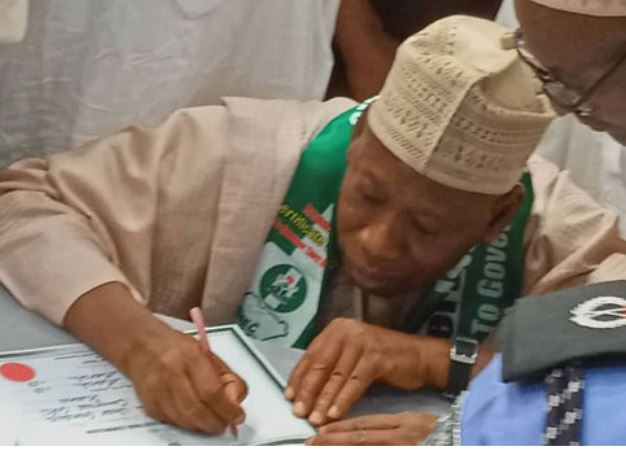 INEC issues certificate of return to Governor Ganduje?In Kano State