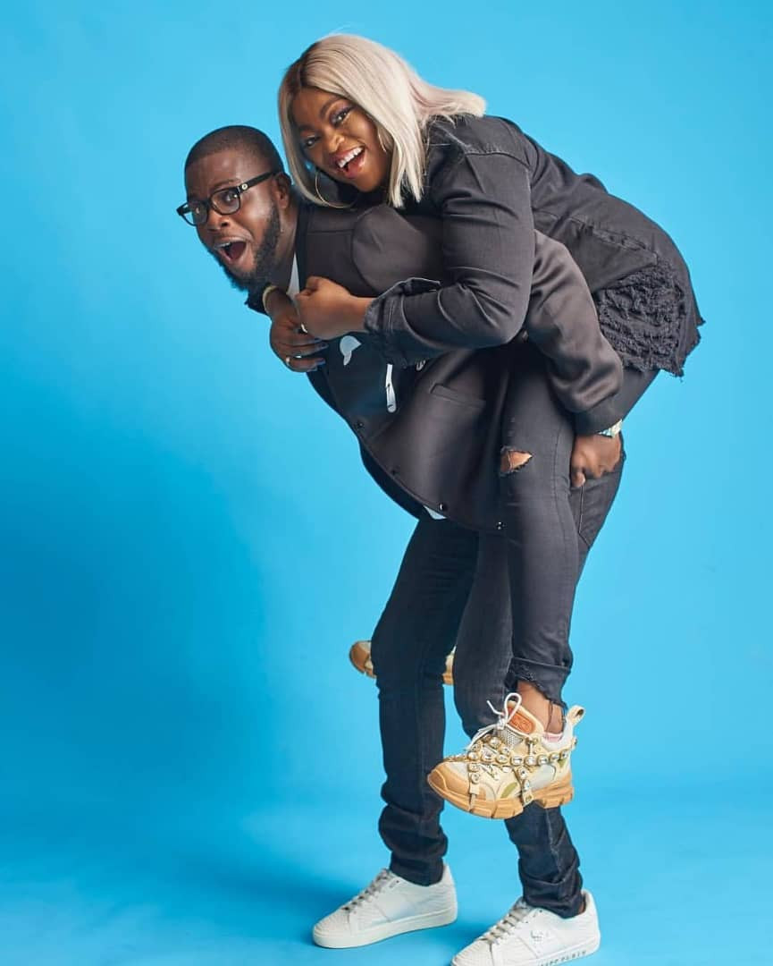 JJCSkillz shares lovely new photos with his wife, Funke Akindele Bello, as he turns a year older today