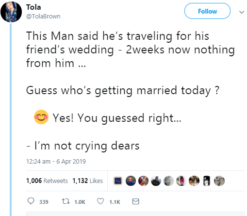 Nigerian lady hospitalized after she discovered her boyfriend just got married to someone else today