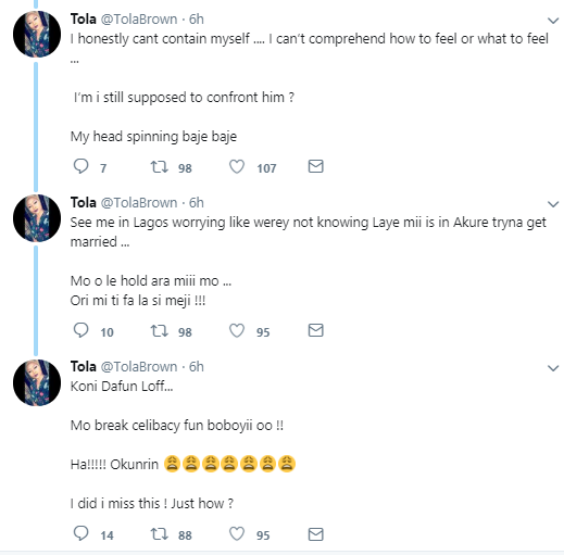 Nigerian lady hospitalized after she discovered her boyfriend just got married to someone else today