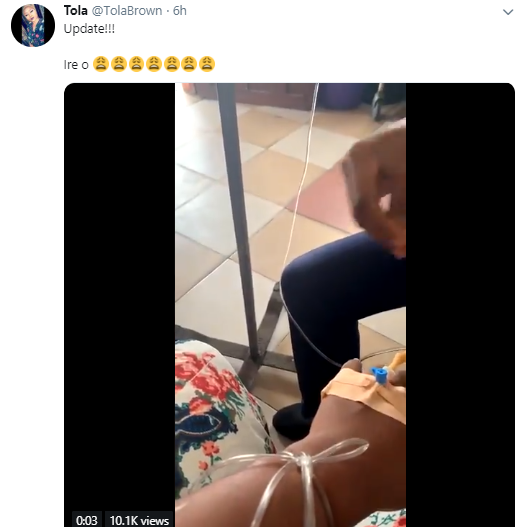 Nigerian lady hospitalized after she discovered her boyfriend just got married to someone else today
