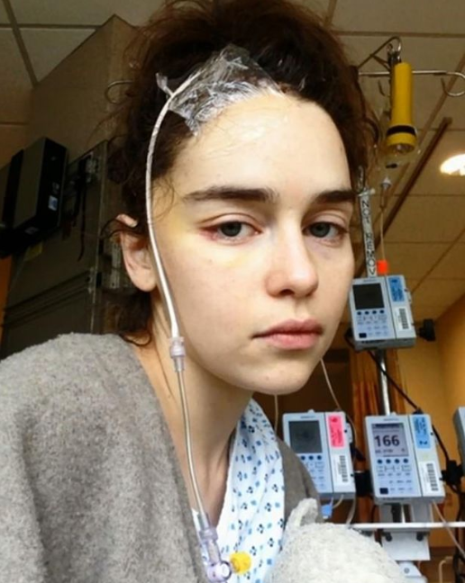 Game of Thrones star Emilia Clarke shares photos from hospital as she received treatment for brain aneurysm