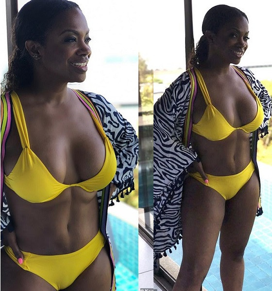 Reality star Kandi Burruss flaunts her hot bikini body during Thailand vacation with her husband ?Todd Tucker (Photos)