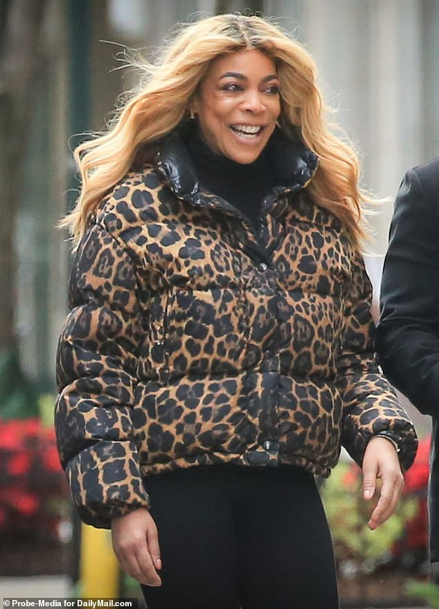 Wendy Williams all smiles as she steps out after filing for divorce from estranged husband Kevin Hunter (Photos)