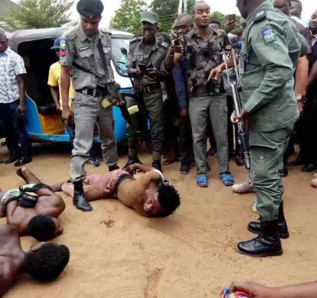 Police rescue young lady from the hands of ritualists in Delta State (Photos)