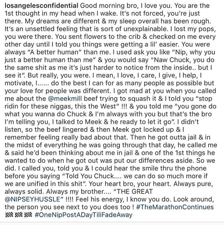 The Game recounts how Nipsey Hussle encouraged him to end his beef with Meek Mill