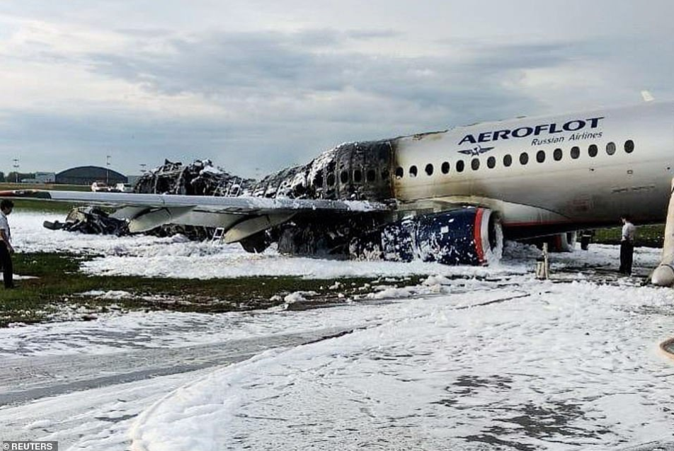 Heroic stewardess tells how she kicked open the door and pushed passengers out of burning plane as she narrates the terror 