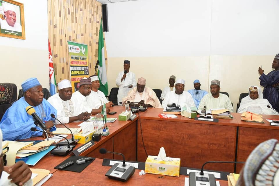 Photos: Governor Ganduje signs bill seeking the creation of four new emirates in Kano