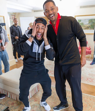"One of the best days of my life" footballer Neymar says as he meets Will Smith