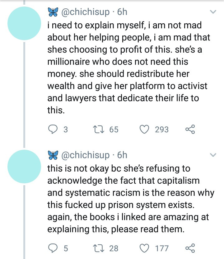 Argument ensues on Twitter as Kim Kardashian is criticized for profiting from her criminal justice reforms by turning it into a reality show