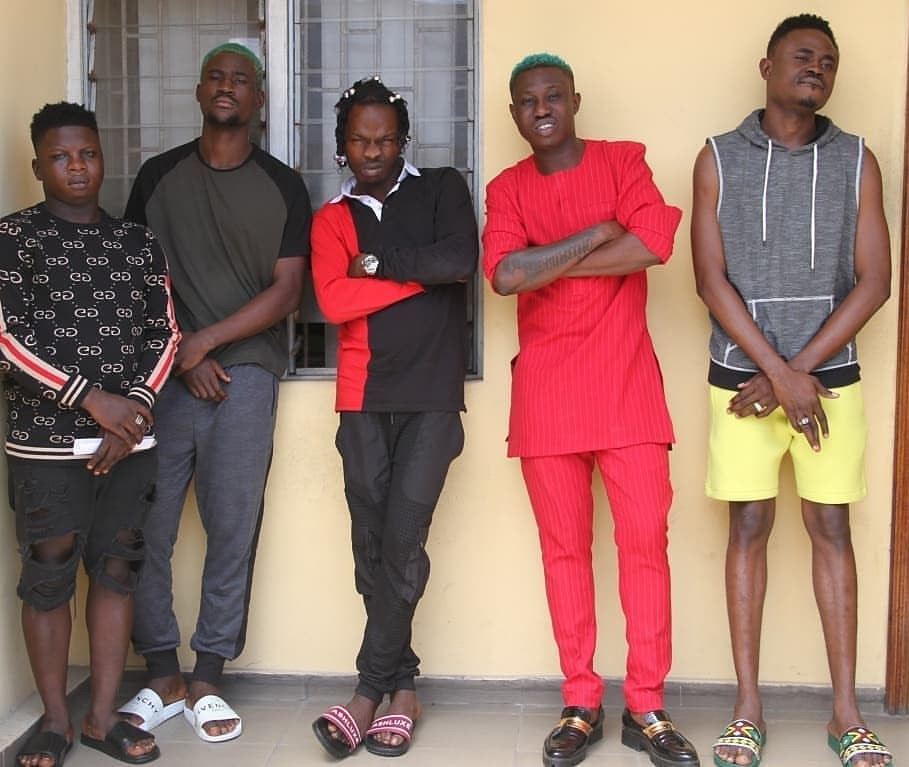 Naira Marley, Zlatan, others pose for the camera as EFCC parades them following their arrest (photos)