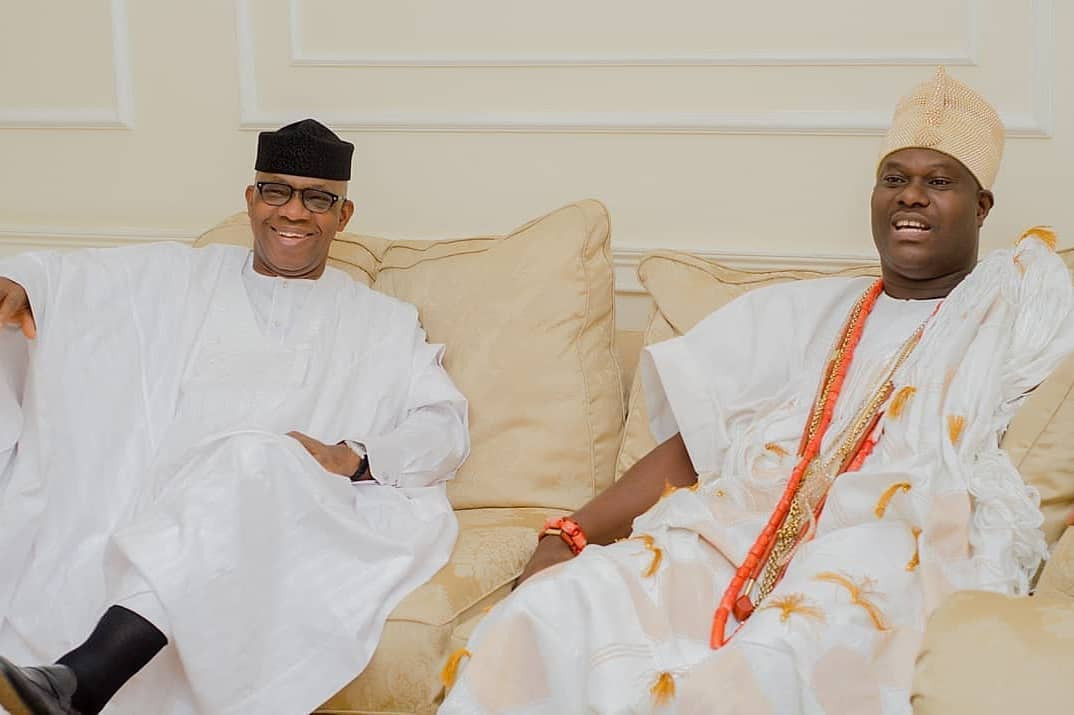Ooni Of Ife pays?courtesy visit to Ogun state Governor elect, Dapo Abiodun (Photos)