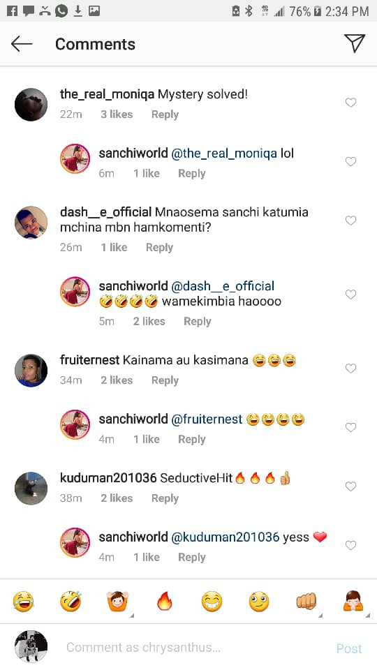 Tanzanian model, Sanchi shows off her endowed mom and fans are now convinced that her massive backside is natural?(See Photos)