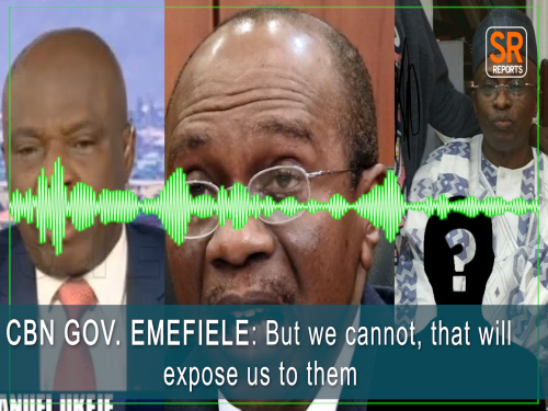 CBN governor, Godwin Emefiele purportedly caught on tape discussing how to cover up N500bn allegedly stolen from the bank